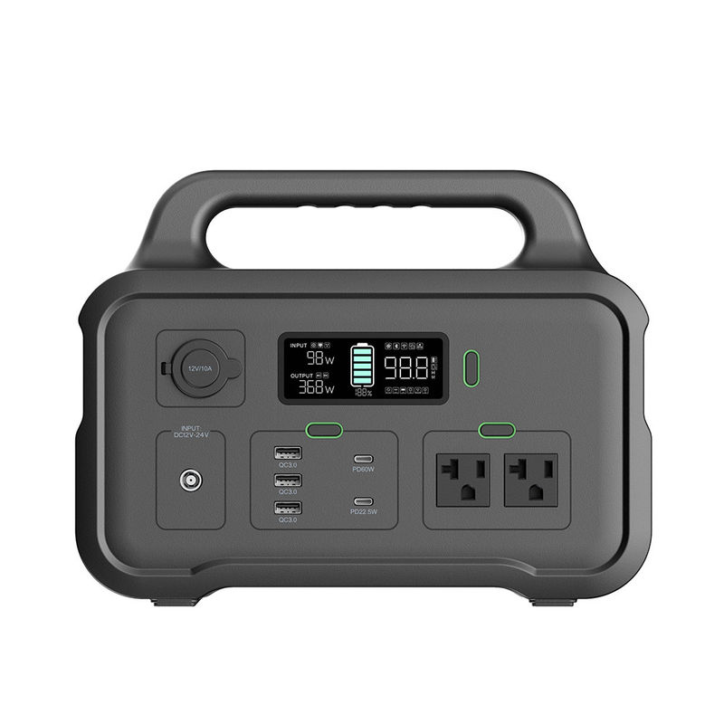 AC 코드 구멍과 600W 재충전이 가능한 가지고 다닐 수 있는 동력화차 햄프프트 휴대용 전력 원천