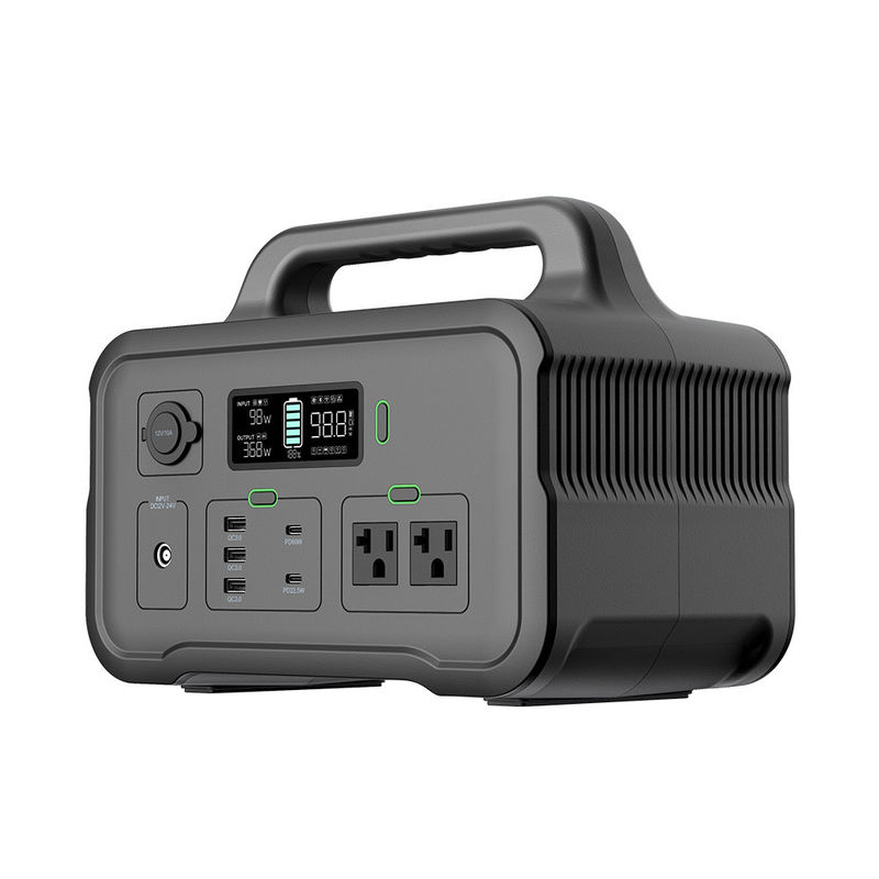 AC 코드 구멍과 600W 재충전이 가능한 가지고 다닐 수 있는 동력화차 햄프프트 휴대용 전력 원천