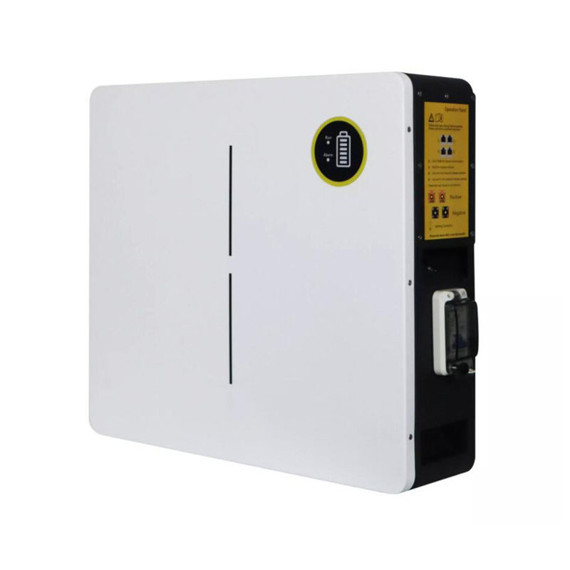 벽은 5120wh Lifepo4 태양 전지 51.2v 50ah 포토볼타 에너지 저장 Lifepo4 파워월을 탑재했습니다