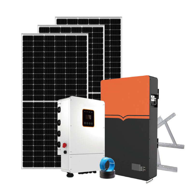 벽은 주거 태양 에너지 시스템 낮은 볼트 51.2V 9.5KWh 태양 에너지 해결책을 탑재했습니다