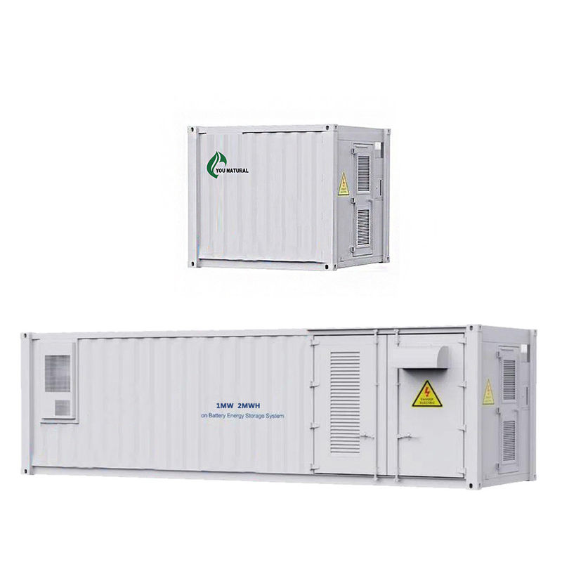 2MWH 에너지 저장 컨테이너 1100kW 3870kWh 배터리 컨테이너 에너지 저장 시스템 40ft