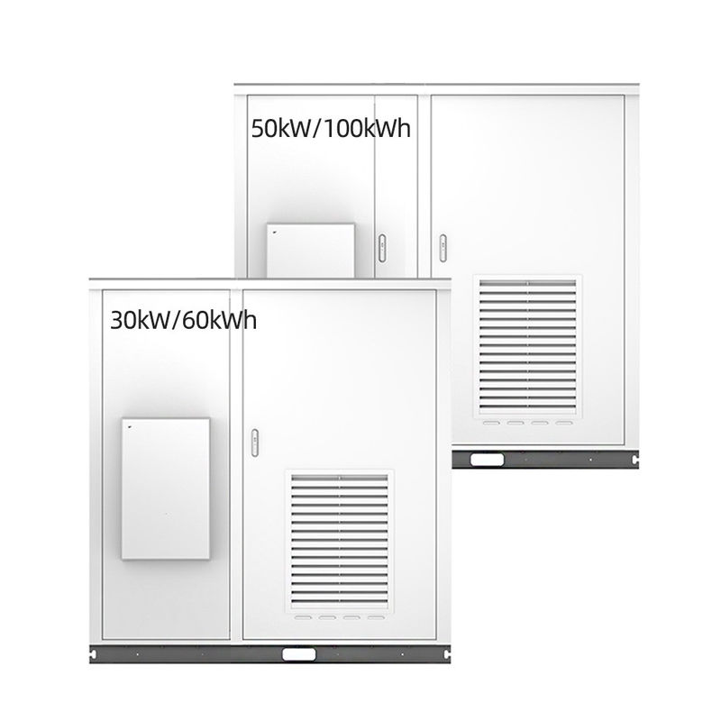 30kW 야외 캐비닛 에너지 저장 시스템 인버터와 함께 100kWh 태양 에너지 저장 캐비닛