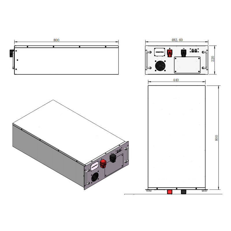 상업용 에너지 저장 시스템 100KW 215KWH CE 표준 준수 및 EU 네트워크 인증